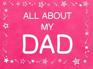 A handmade booklet with doodles and hilarious kid facts about dad
