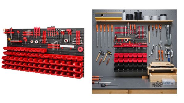 garage wall storage bin set