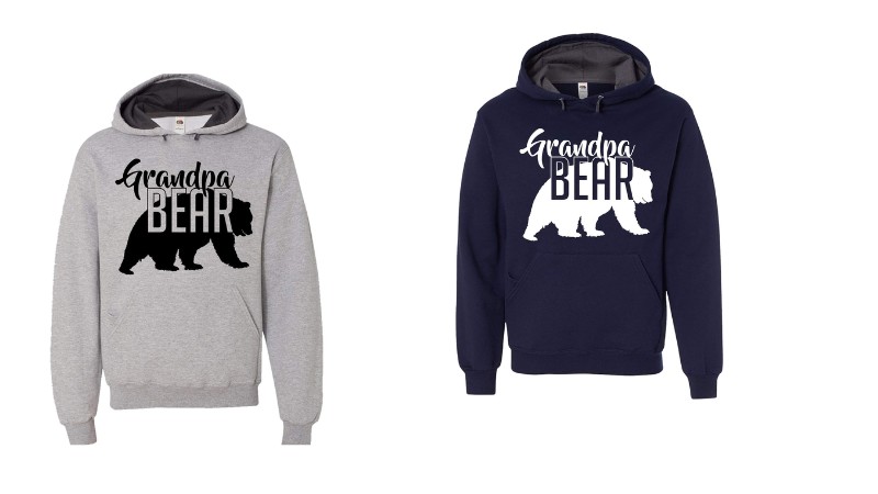 grandpa bear hoodie gift